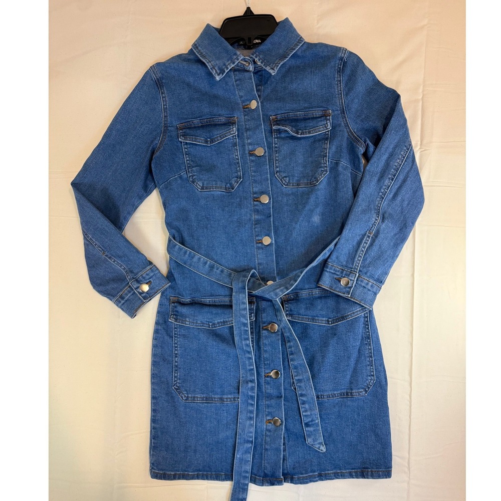 Fashion Nova Womens Denim Dress Size S